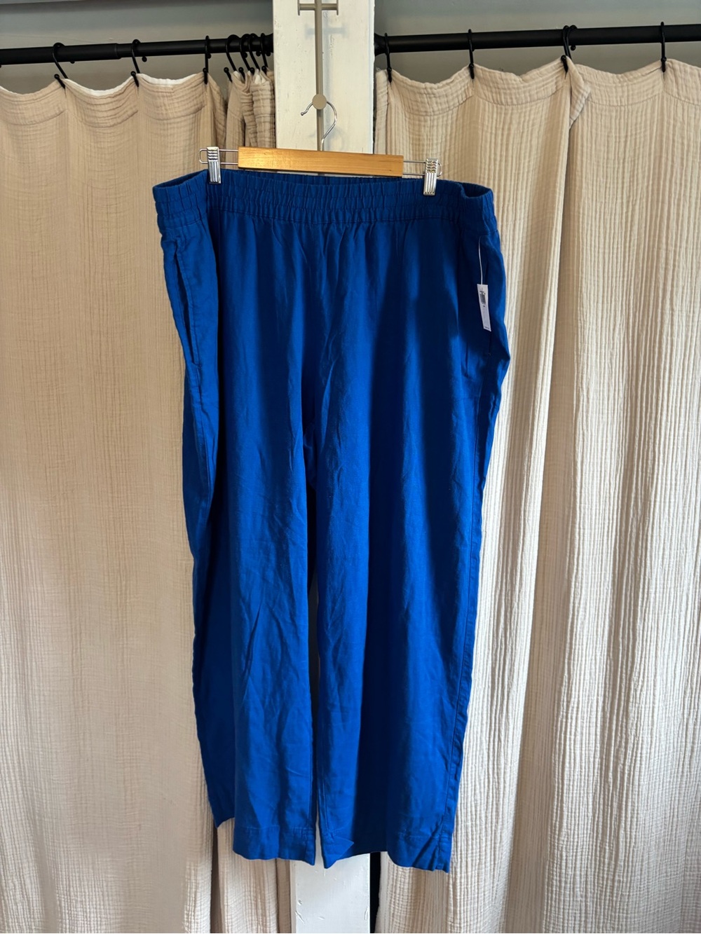 NWT Old Navy Wide Leg Linen Blend Pants- XXL